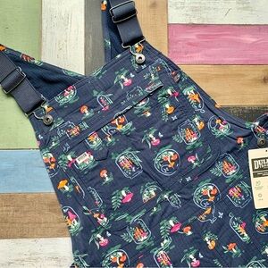 NWT Duluth Small x29L Heirloom Gardening Lined Bib Overalls Mushroom Terrarium
